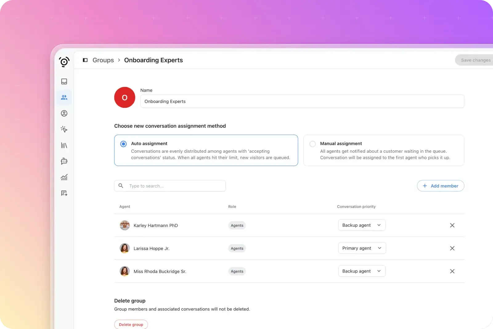 livechat - chat queues
